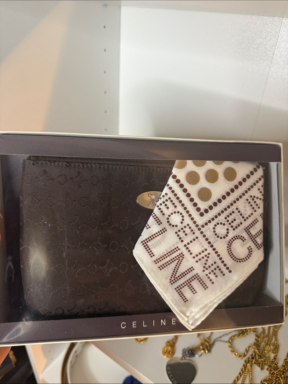 Celine Pouch with handkerchief